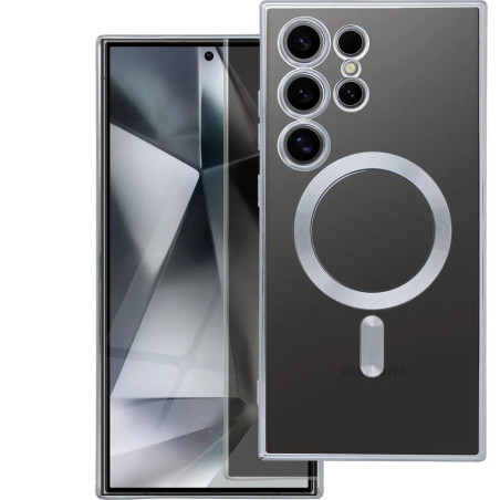 ELECTRO MAG COVER MagSafe Etui do SAMSUNG S25 Edge srebrny