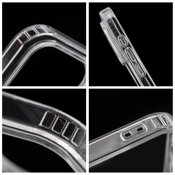 Drop Glue Colorful Ring Mag Biały Etui do SAMSUNG S25 ULTRA Transparentny