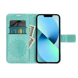 MEZZO Book Etui do Apple IPHONE 17 Pro mandala zielony