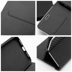 LUNA Book Carbon Etui do SAMSUNG S25 Edge czarny