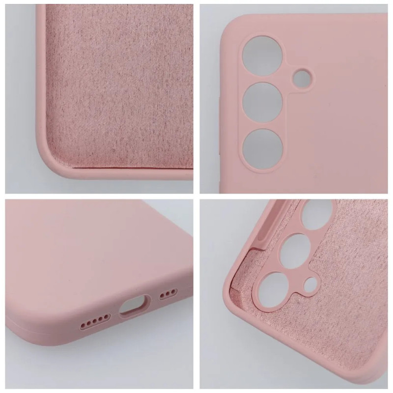 SILICONE 2mm Etui do SAMSUNG S25 Edge pudrowy róż