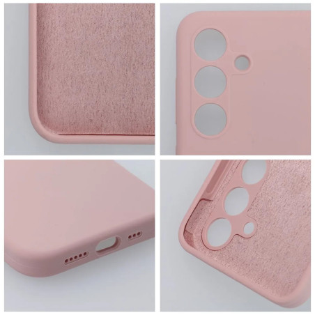 SILICONE 2mm Etui do SAMSUNG S25 Edge pudrowy róż